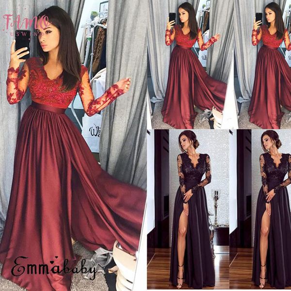 

brand new fashion ladies women lace evening maxi dresses party ball prom gown formal cocktail wedding long dress, Black;gray