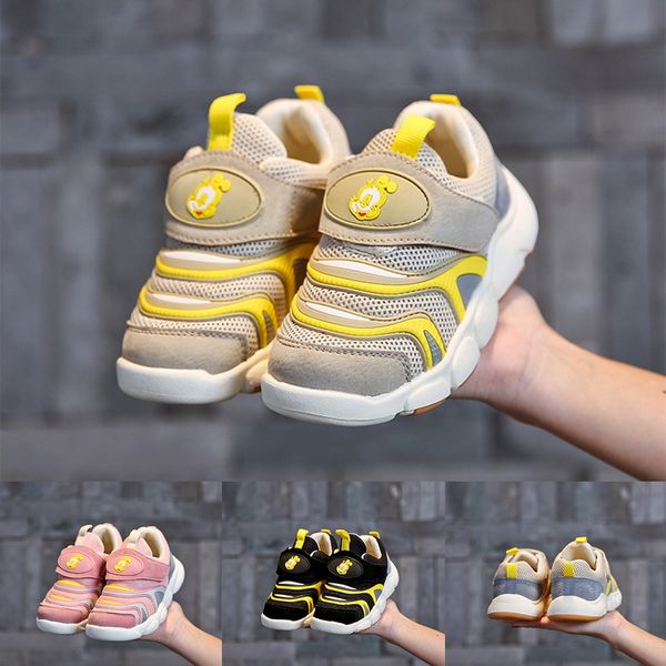 

2020 baby casual shoes boys and girls sports shoes soft infant sneakers light kids running children's shoe, Black