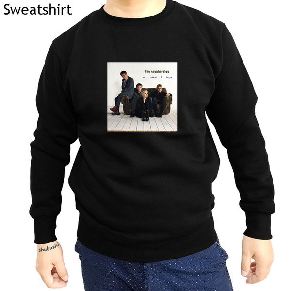 

cool the cranberries no need to argue men sweatshirt fashion casual hoody cotton dolores o'riordan sbz4453, Black