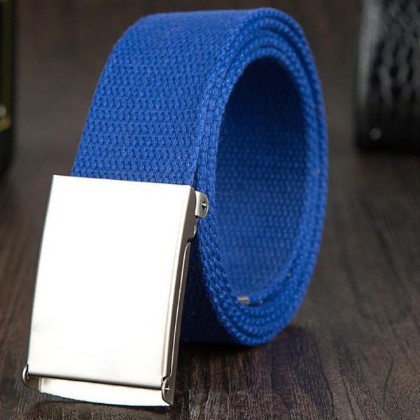 

explosion models 3.8cm canvas belt men and women knit pants belt outdoor sports and leisure youth students canvas, Black;brown