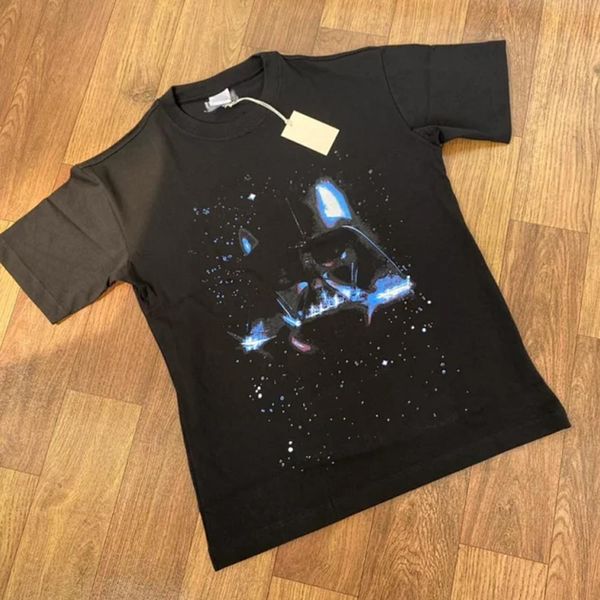 

wars starry sky black warrior printed tee men women casual short sleeves high street skateboard t-shirt summer breathable tee hfymtx779, White;black