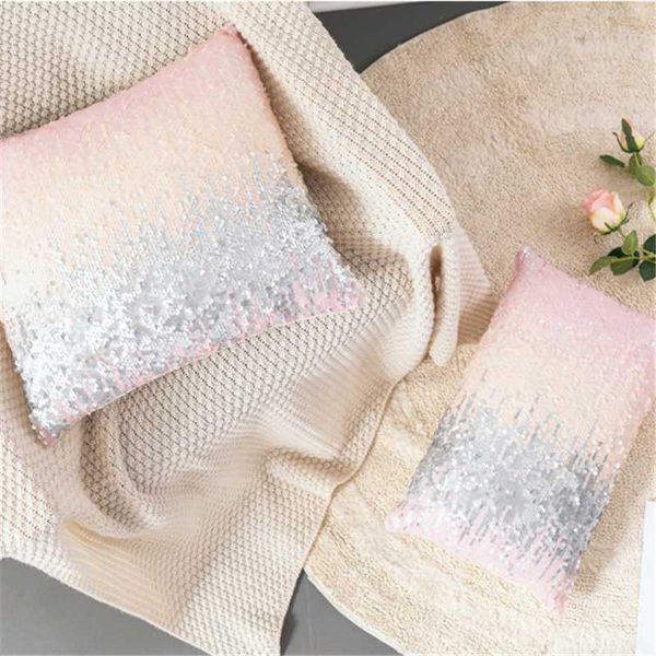 

silver pink sequin pillow cushion cover home decorative pillows for sofa seat living room throw pillow covers 45*45 nordic cover