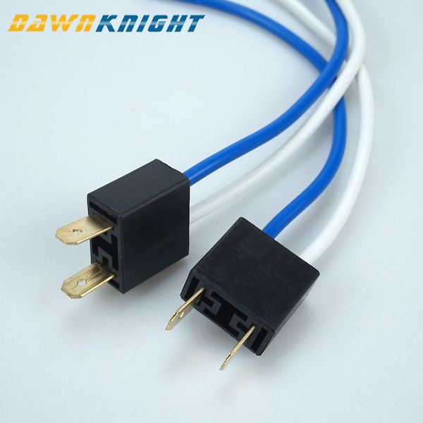 

2pcs h7 bulb male femail connector headlight fog light connector h7 plug socket antioxidant cable 3.2mm in diameter