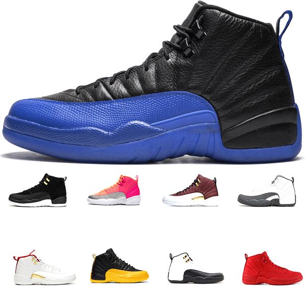 

men trainers 12 game royal ball basketball shoes fiba reverse taxi university gold punch dark grey 12s mens sports jumpman sneakers