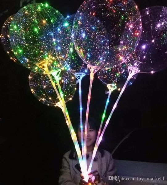 Smooth Edge Led Balloon Luminous Latex Balloons Wedding Room