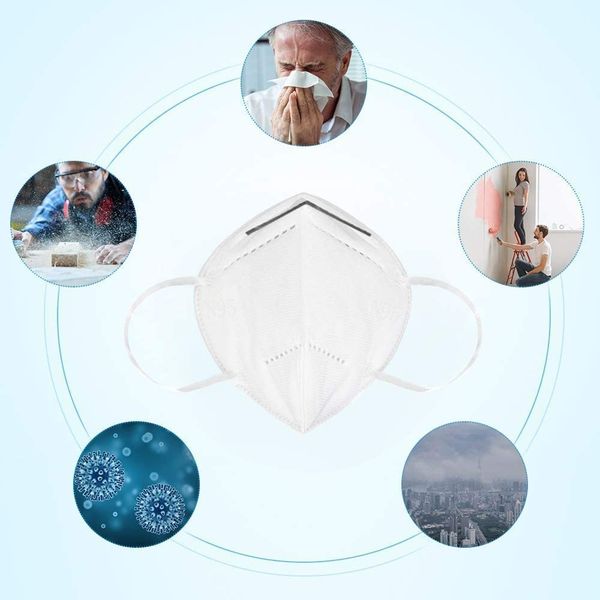 

n95 респиратор анти-kn95,пыли-доказательство,дым-доказательство,пыли-доказательство,мульти-слой активированного угля маска(10шт) l802