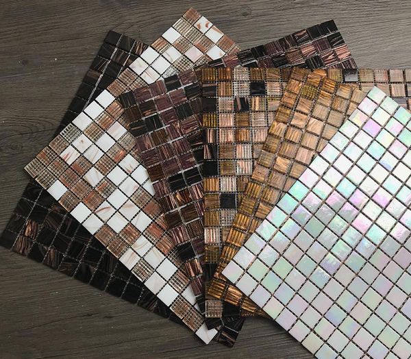 Acquista Tessere Di Mosaico Di Piastrelle Di Marmo Di Linea D Oro