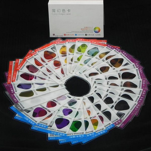 

hair color chroma tone card pigment mixture palette guide paper styling tool sell