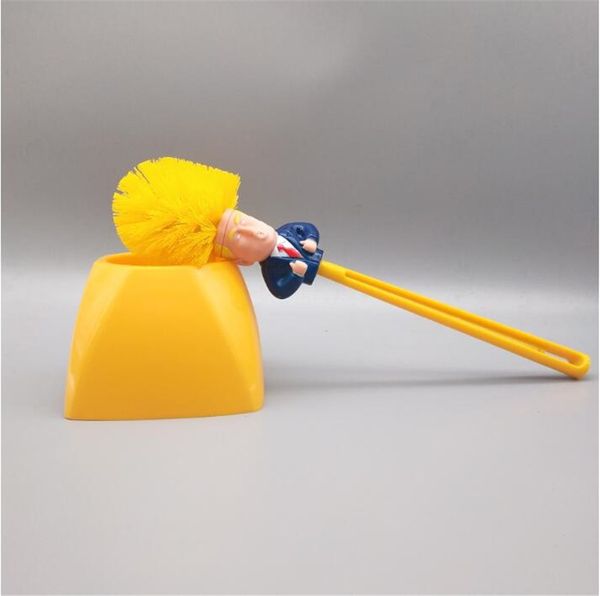 

1pc pp double side cleaning curved plastic trump brush toilet bathroom long handle cleaning trump brush bathroom tool access#688