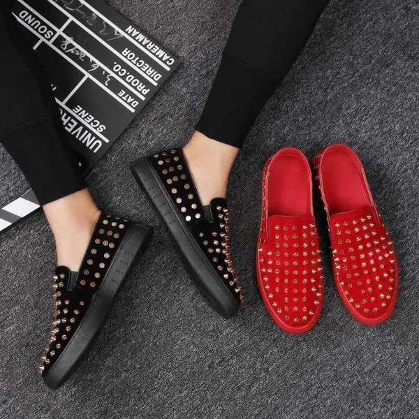 

men women casual shoes sport breathable slip-on sneakers leather decoration trend trainers shoes drive zapatillas hombre, Black