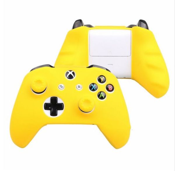 

18 colors for xbox one controller silicone skin case + analog thumb stick grip cap for x box one 1 x s joystick dhl