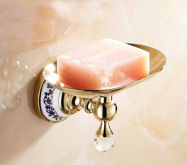 

new golden soap dish holder white and blue porcelain base soap dish w diamond