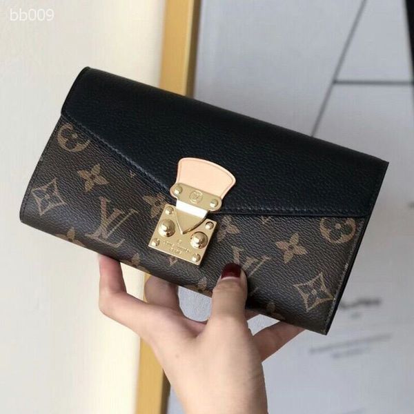 

2020 quality luxury fashion handbags retro clutch bags fashion real leather bag compact charming wallet women bag with box