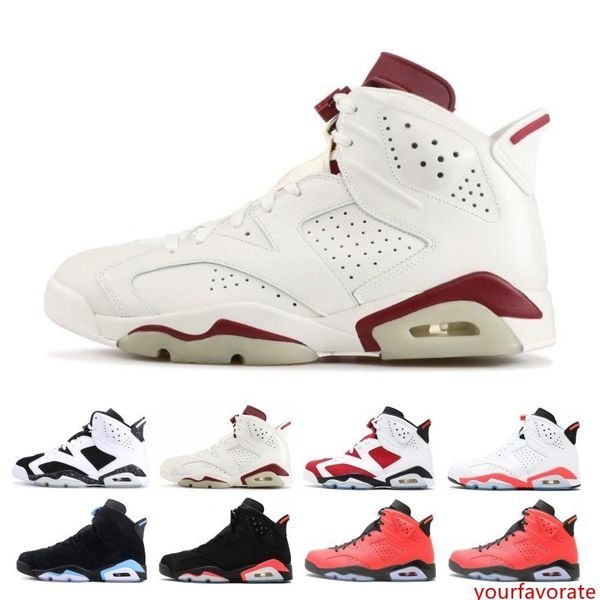 

6 basketball shoes men carmine infrared 3m 6s blue unc toro hare oreo maroon tinker low chrome sports sneake with box
