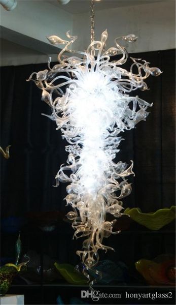 

blown white chandelier 100% handmade glass custom large size fancy murano glass chandelier light for ing