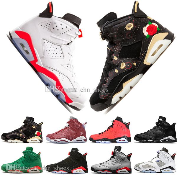 

2019 infrared bred unc 6 6s mens basketball shoes 3m reflective bugs bunny tinker hatfield black cat flint men sports sneakers designer