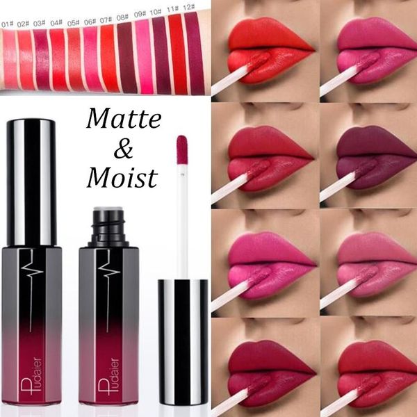 

1 piece liquid matte lipstick waterproof red lip color lipgloss moisturizer velvet matte lip gloss tint makeup