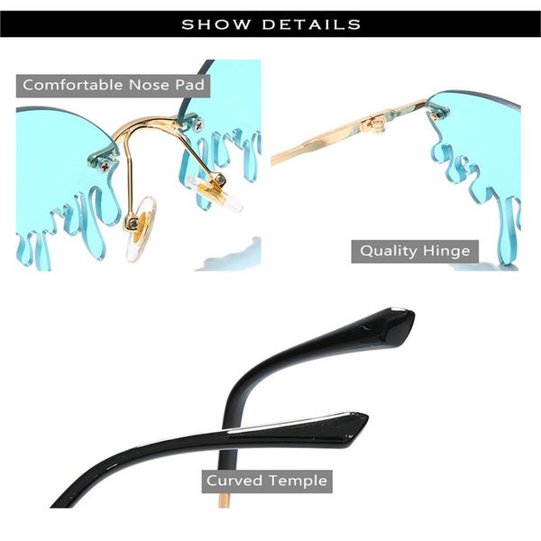 

red stage catwalk tears sunglasses retro gold frame small bee sunglasses women men vintage fashion metal sun glasses male driving nmfzn rvak