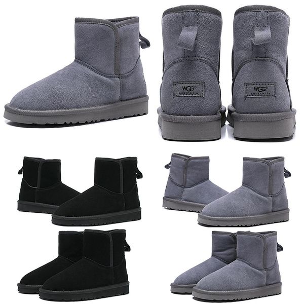 

2019 nice winter WGG Women's Australia Women girl half knee boots Snow Winter boots grey Khaki black boots outdoor shoes 36-41