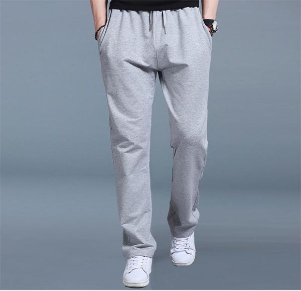 

solid color waist sashes fashion sport pants mid waist designer loose drawstring pencil pants mens trousers, Black