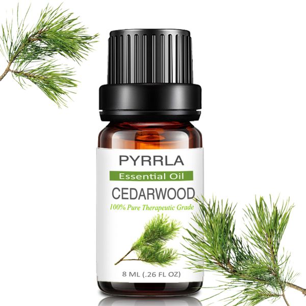 

pyrrla 10ml cedar pure essential oils for aromatherapy diffuser relieve stress calmness massage fragrance aroma essential oil