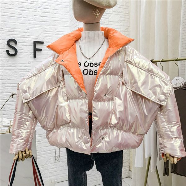 

ewq] 2019 autumn new full sleeve thick warm fashion down parka korean style plus size winter cotton-padded coat 4 color 16n-a20, Black