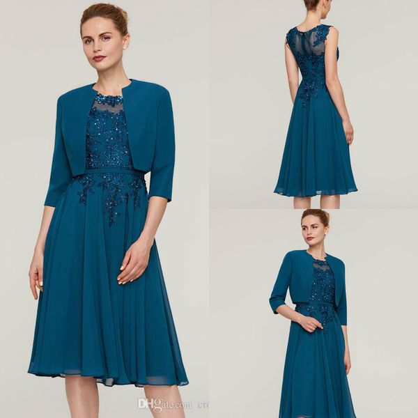 

2019 chic mother of the bride dresses jewel neck plus size vintage chiffon sequins appliqued long formal evening dress party wear, Black;red