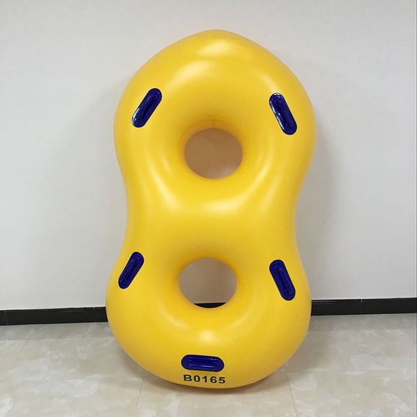 

186*186cm inflatable 2 people lover couples swimming ring water park supply thicken floating mat sunlight floating bed water toy