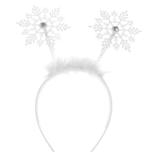

white christmas decorative headband adorable hair bands cute snowflake hair hoops kids snowflake headdress party decorations