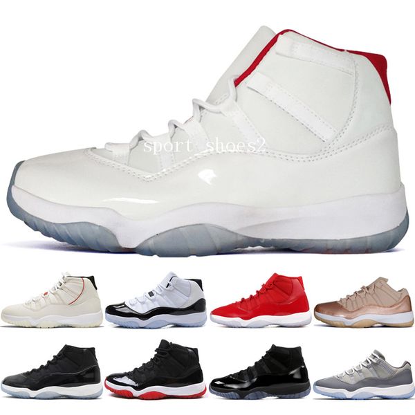 

new 11 11s platinum tint concord 45 cap and gown prom night bred barons space jams basketball shoes men women win like 82 96 sports sneakers