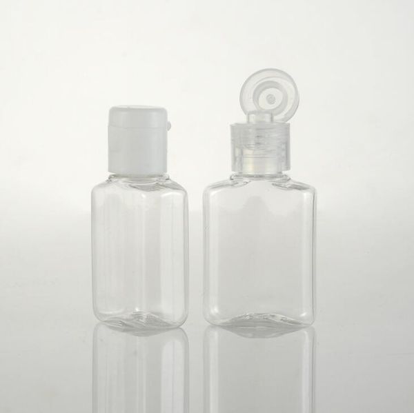 Bottiglia di plastica da 20 ml Bottiglia con coperchio a farfalla con coperchio a farfalla, Bottiglia di liquido in PET per lozione cosmetica da 20 cc Contenitore con tappo LX1536