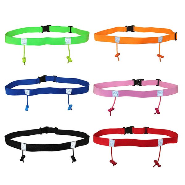 

triathlon marathon race number belt running waist pack cloth bib holder run bag with loops startnummernband