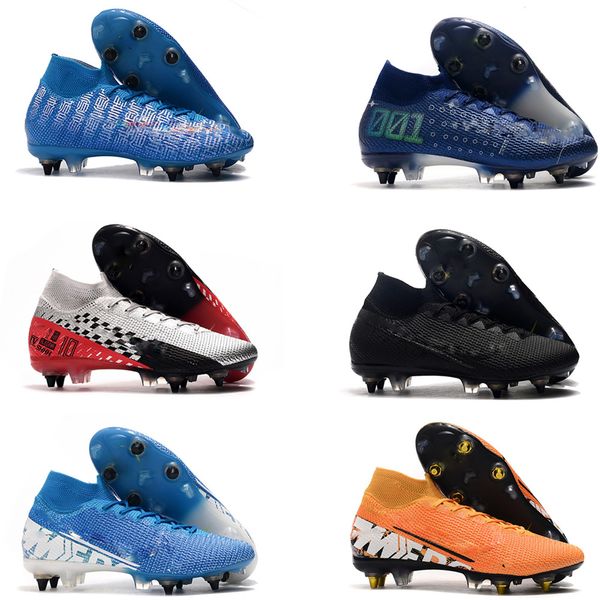 

нове мђжкие ђболне бђ mercurial superfly-elite sg-pro алного гвозд бђ мода cr7 mercur