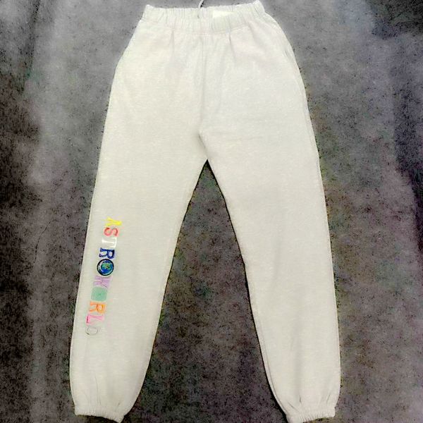 

2019ss travis scott astroworld letter printed women men aw pants hip hop streetwear men cotton sweatpants s-xl dropshipping, Black