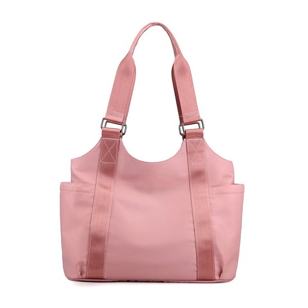 

2020 new women handbag shoulder bag girl capacity solid color nylon material travel bag ladies shopping bags