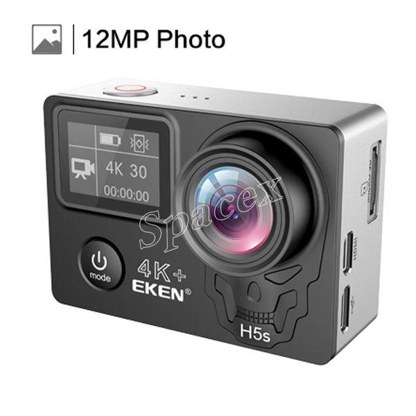 EKEN H5S originale da 2 pollici più DV impermeabile con fotocamera sportiva 4K Ultra HD nativa WIFI 170 grandangolare 2.4G remoto