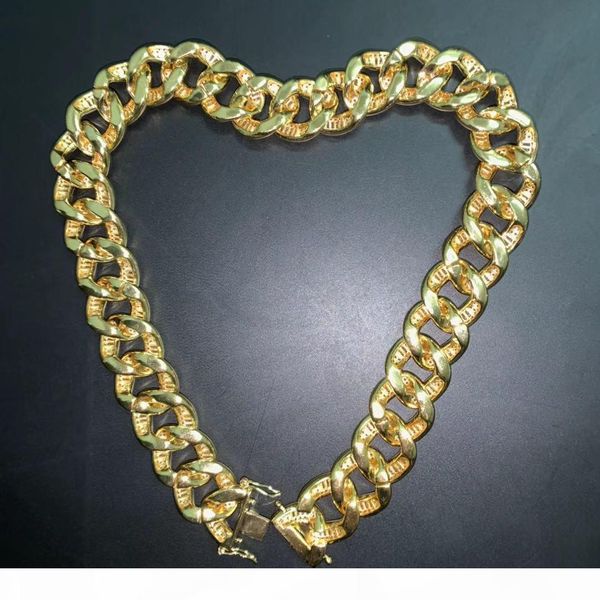 

fashion hip hop jewelry 23mm cuban link chains mens hip hop cuban gold chains wholesale price