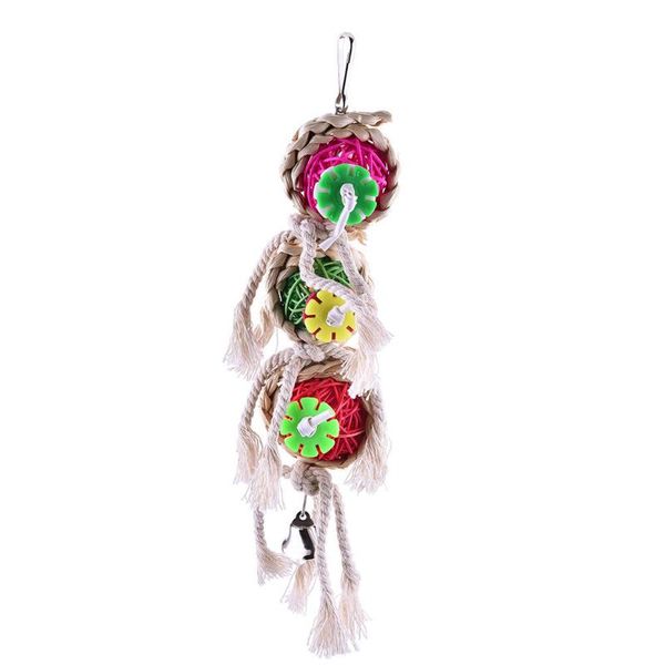

pet bird bites parrot climb chew toys hanging cockatiel parakeet swing cage