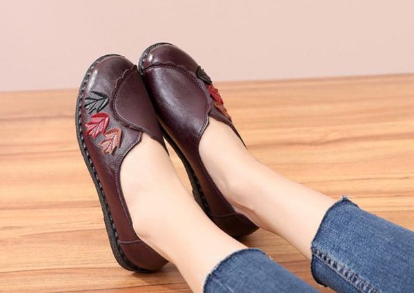 

2019 women's shoes in spring and autumn with new style flat bottom round head mother shoes #113, Black