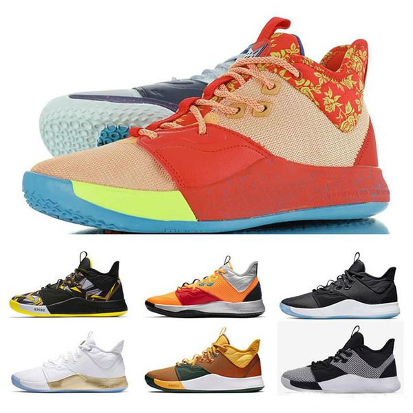 

new paul george pg 3 3s palmdale iii p.george basketball shoes pg3 starry blue orange red black sports sneakers