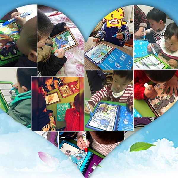 

water coloring reusable magic books drawing board book doodle painting for toddlers education watercolor books