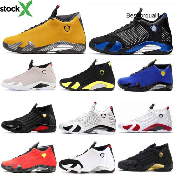 

new 2020 14 14s candy cane black toe fusion varsity red suede men jordon basketball shoes last sthunder black retros yellow dmp sneakers