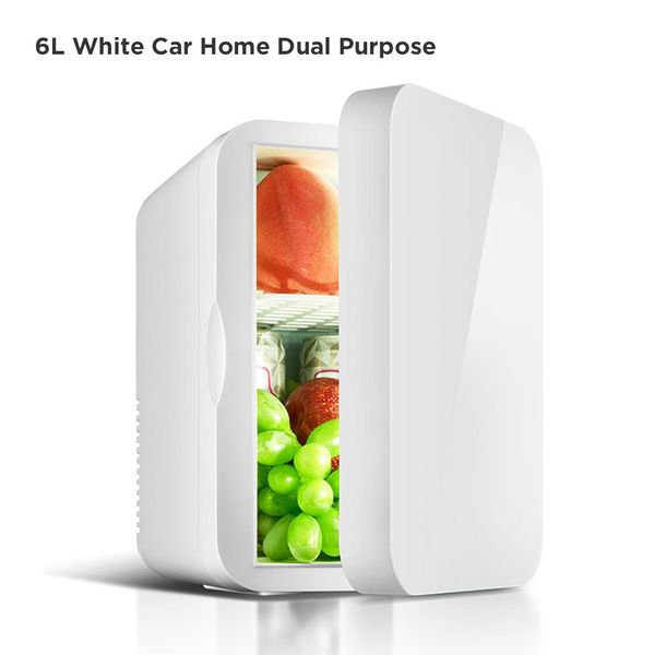 

6l mini refrigerator small 12v car refrigerator 220v single door car home dual-use thermoelectric mini fridge cooler student use