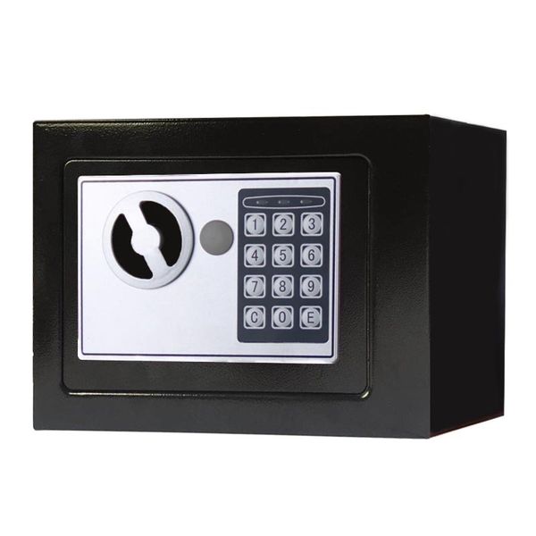 

digital keypad lock steel wall storage safe box, Silver