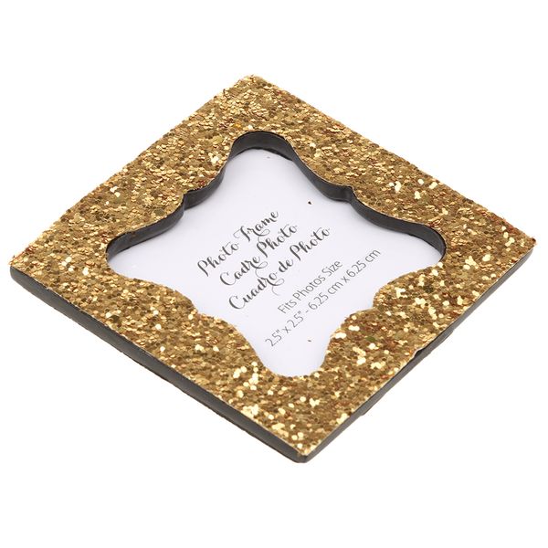 

shiny sequin small p frame with back stand wedding party favor
