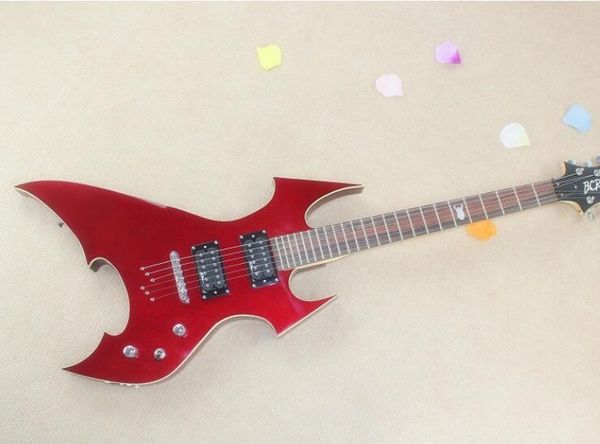 

red ghost dragon's tieke promise shaped single rock electric guitar [send case