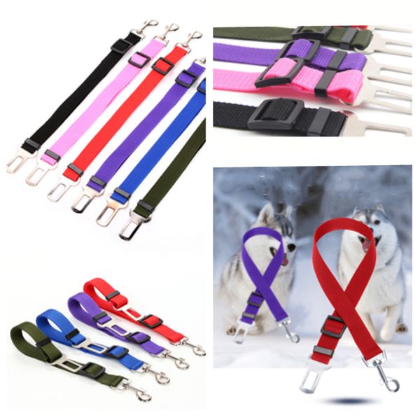 

cat dog collars car safety seat belt harness adjustable pet puppy pup hound vehicle seatbelt outdoor lead dog leashes t2i5289