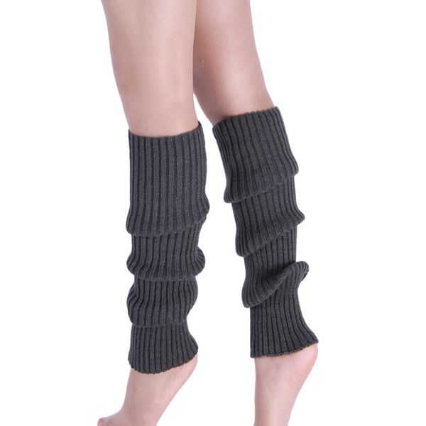 

winter leg warmers for women pure colour knitted boot cuffs warmer crochet long socks high knee socks leg stockings boot socks, Black;white