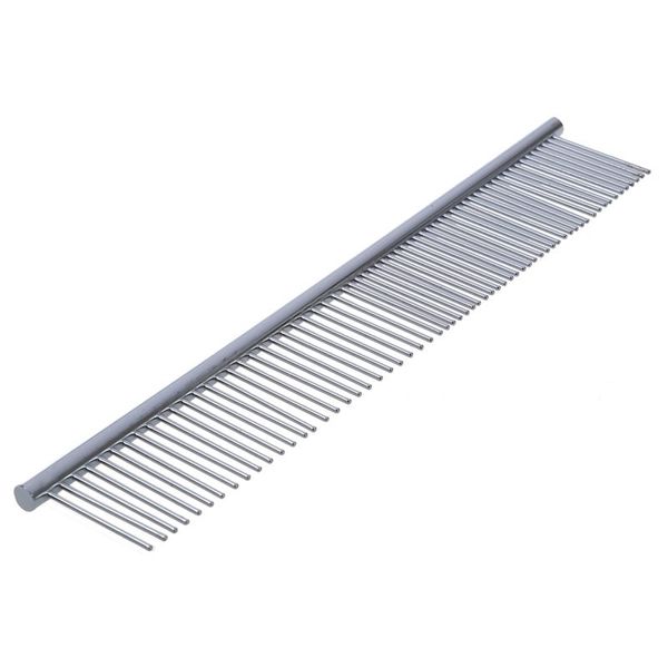 

beauty tool metal grooming rake comb silver tone for pet cat dog dog grooming