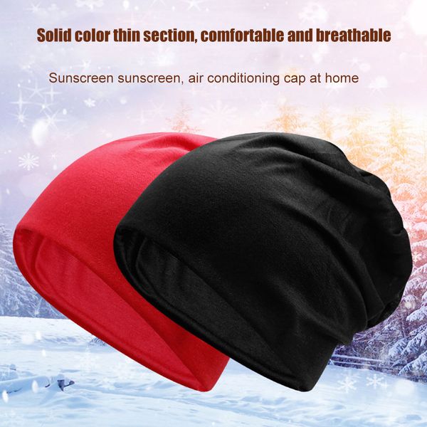 

women men stylish beanie hat thin hip-hop soft stretch slouchy skull cap nfe99